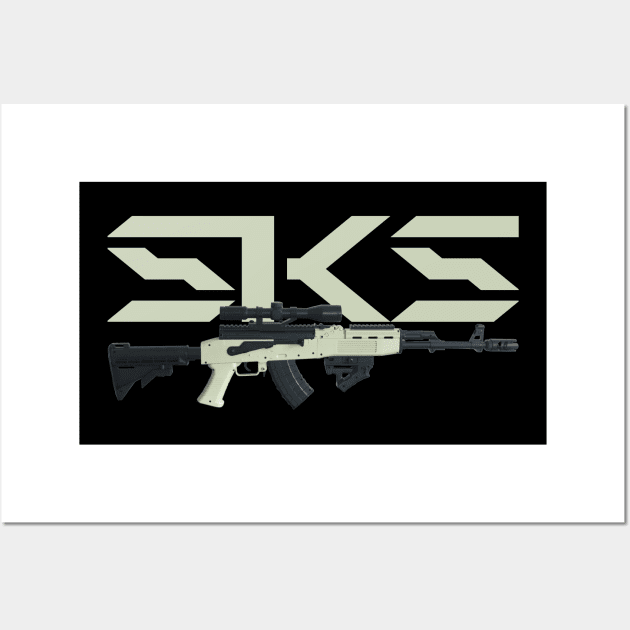 SKS Rifle Wall Art by Aim For The Face